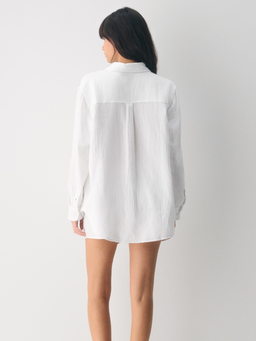 Wilfred sail cotton gauze button up